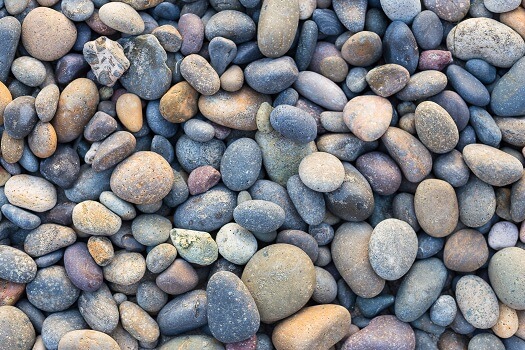 Colared rocks in the river  River rock, River rock landscaping, Rock and  pebbles