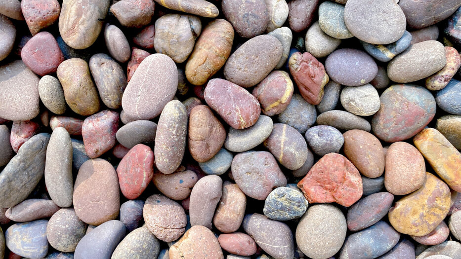 50 Grey/brown Flat Rocks, 2 Inchs to 3 Inches Flat Medium Rocks