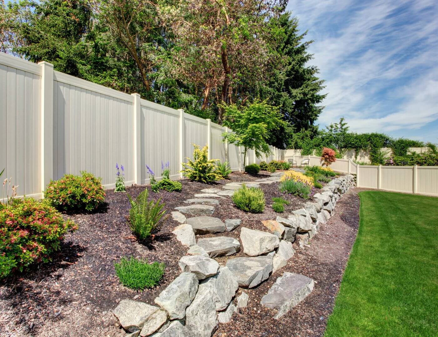 River Rocks - Around a Fence