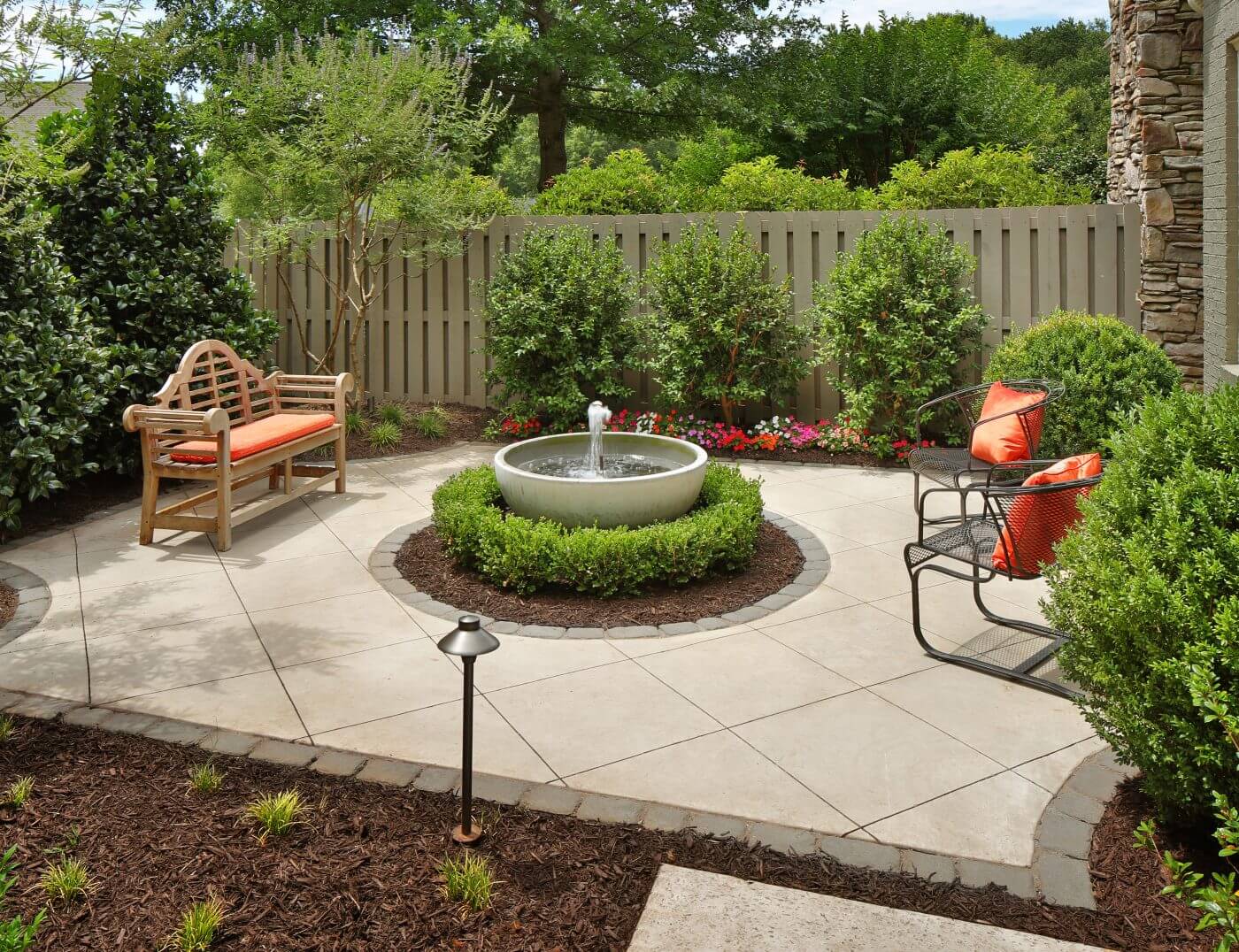 River Rocks Around a Fountain
