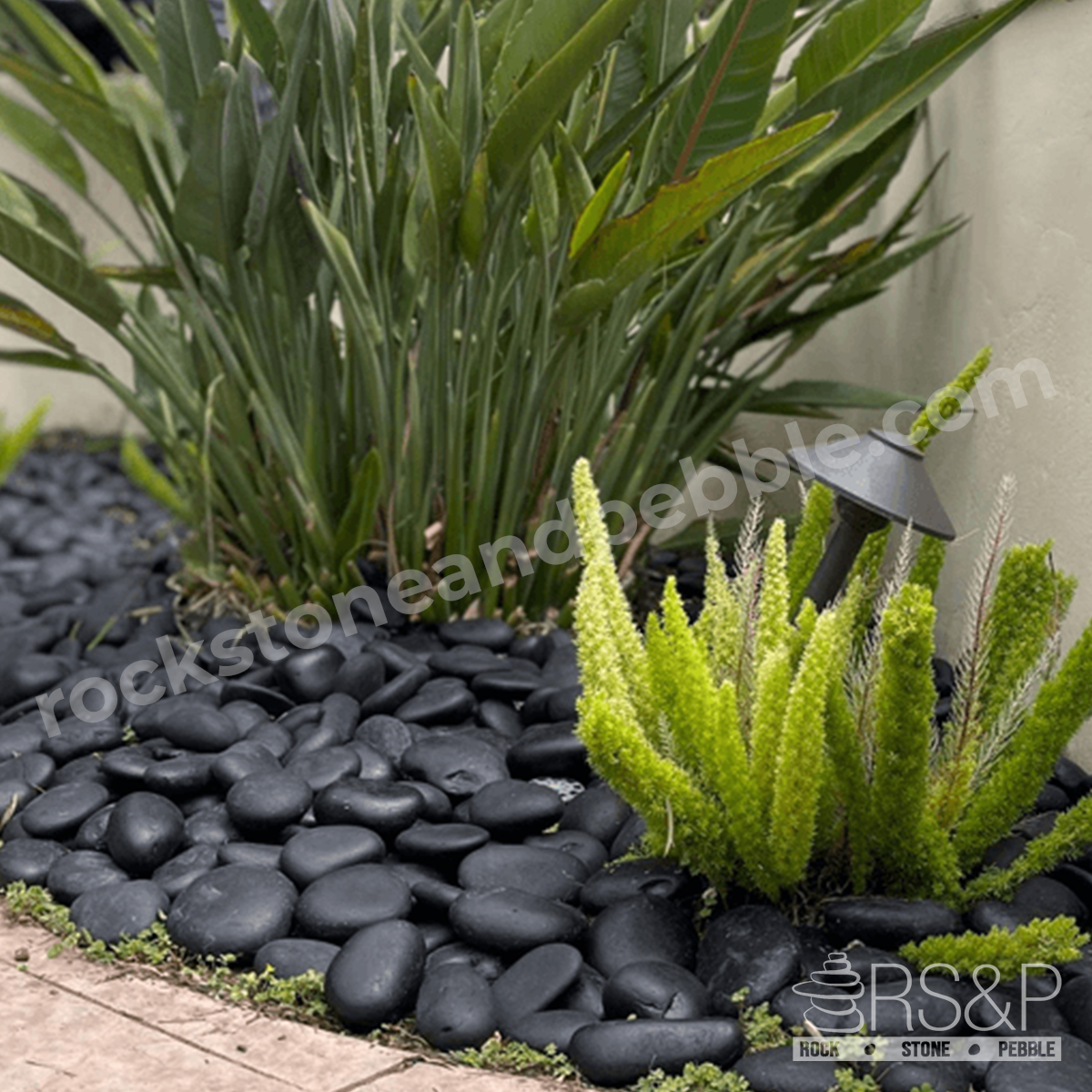 Polished Black Pebbles for Sale Buy Premium Landscaping Stones